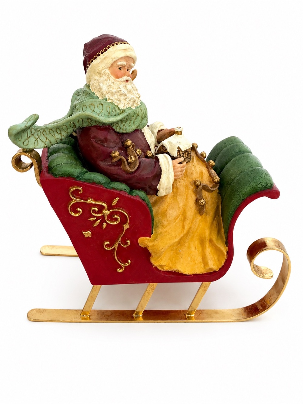 Thomas Kinkade St. Nicholas Collection Santa Sleigh Figurine Numbered Edition